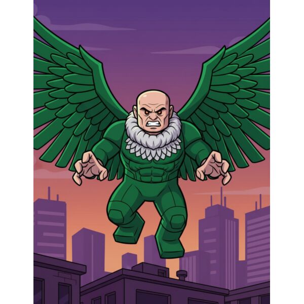 Firefly Gemini Flash create a cartoon image of Vulture the villan 283837 Thumbnail